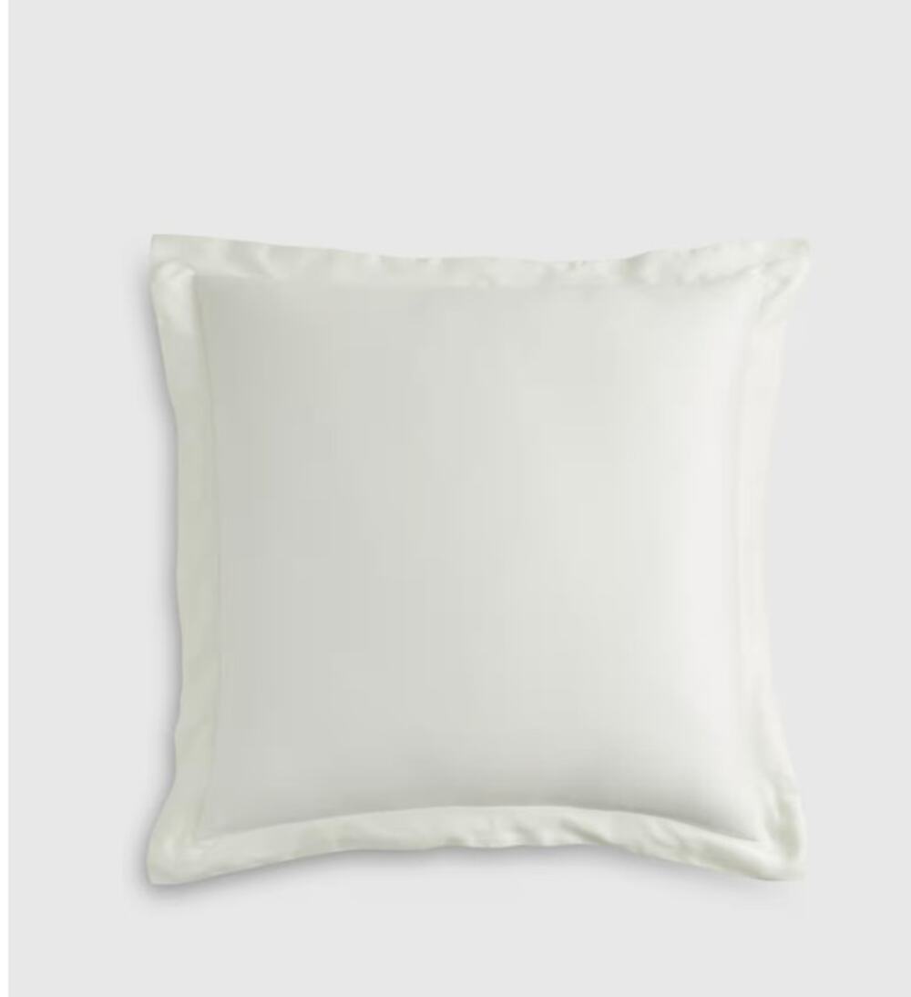 Quince 700 TC Giza Cotton Sateen Euro Sham 26X26 Flange Edge NWOT